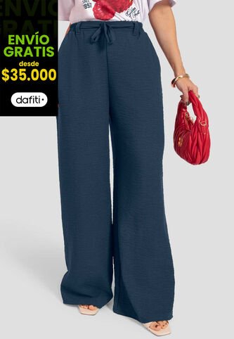 Pantalón Mujer Azul Profundo Atypical 112489 Atypical