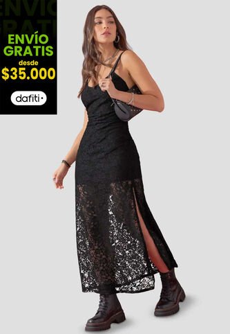 Vestido Mujer Negro Atypical 111392 Atypical