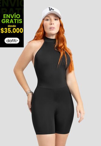 Enterizo Corto Mujer Negro Atypical 106860 Atypical