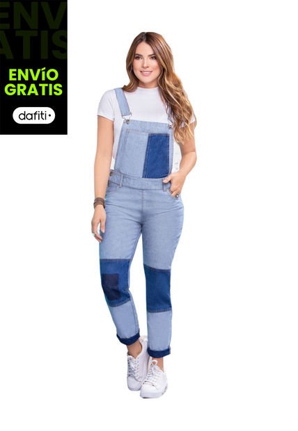 Overall Largo Juvenil Femenino Azul Atypical