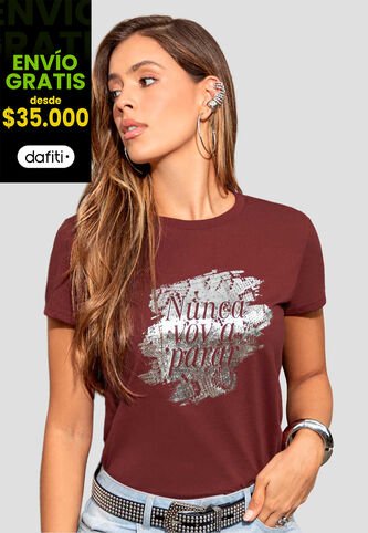 Camiseta Mujer Merlot Atypical 113734 Atypical