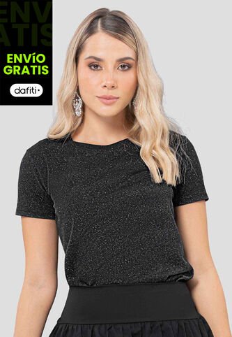 Camiseta Mujer Negro Atypical 112828 Atypical