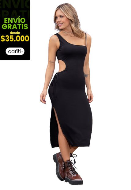 Vestido Mujer Negro Atypical 93562