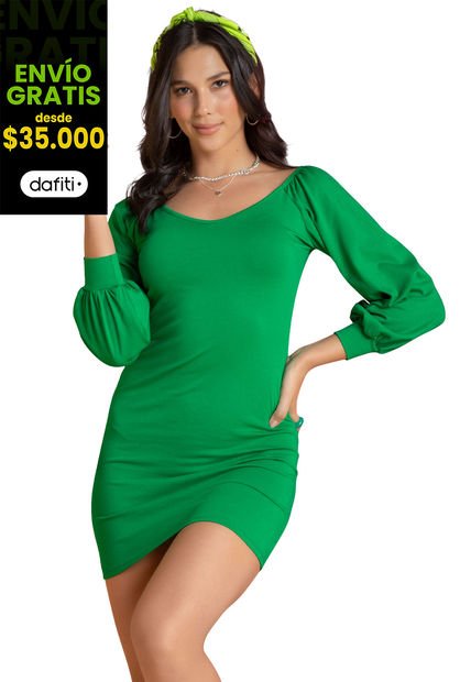 Vestido Mujer Verde Atypical 89111