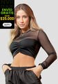 Crop Top Mujer Negro Atypical 105051 de Atypical