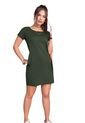 Vestido Corto Juvenil Femenino Verde Militar Atypical de Atypical