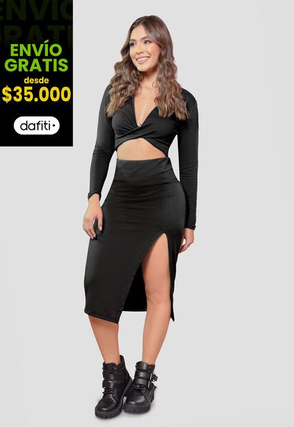 Conjunto Mujer Negro Atypical 105451