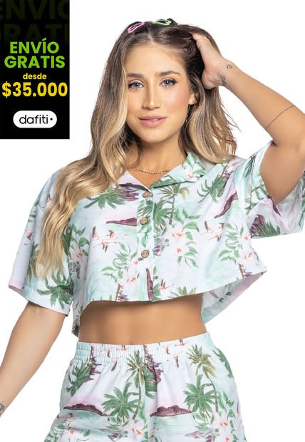 Camisa Mujer Multicolor Atypical 5923