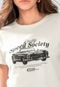 Camiseta Mujer Crema Atypical 114509 de Atypical