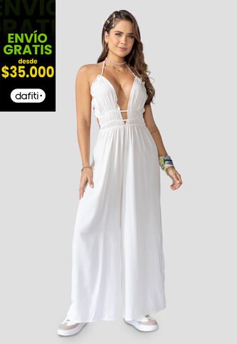 Enterizo Largo Mujer Marfil Atypical 32578 Atypical