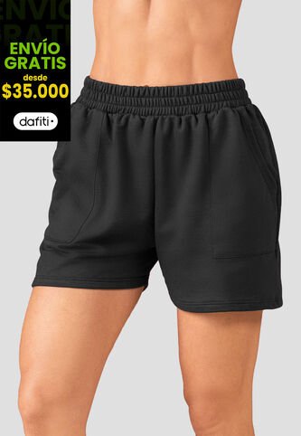 Bermuda Short Mujer Negro Atypical 102171 Atypical