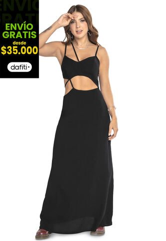 Vestido Mujer Negro Atypical 9577 Atypical