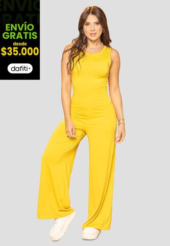 Enterizo Largo Mujer Amarillo Atypical 101950 Atypical