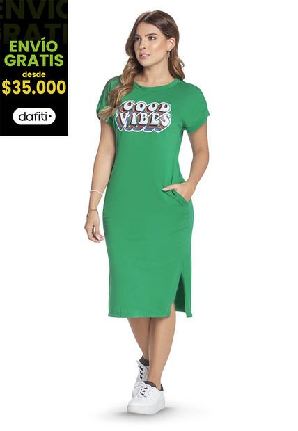 Vestido Para Mujer Verde Antioquia Atypical
