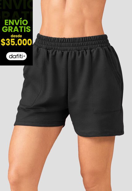 Bermuda Short Mujer Negro Atypical 102171