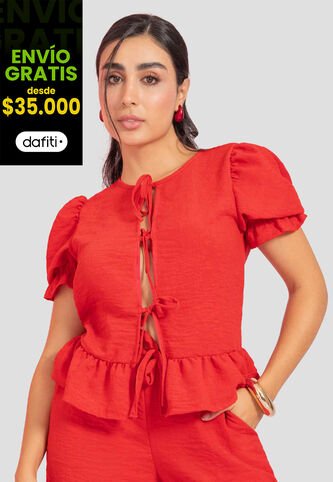 Blusa Mujer Rojo Atypical 112488 Atypical