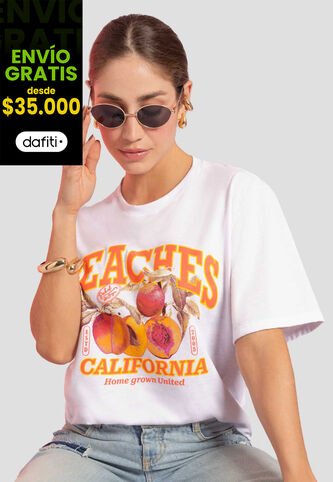 Camiseta Mujer Blanco Atypical 112486 Atypical