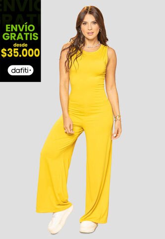 Enterizo Largo Mujer Amarillo Atypical 101950 Atypical