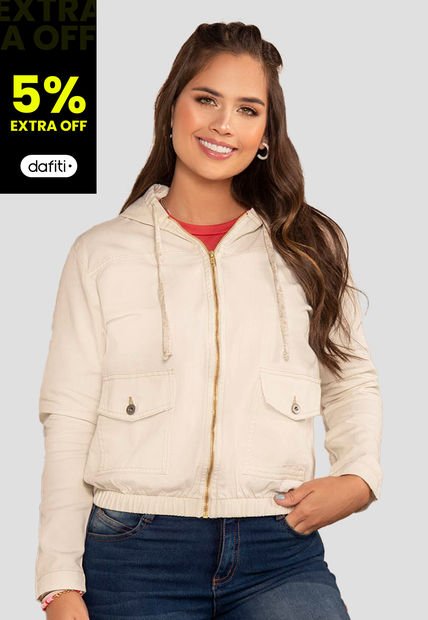 Chaqueta Mujer Marfil Atypical 87794