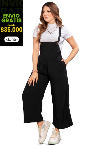 Overall Largo Mujer Negro Atypical 90943