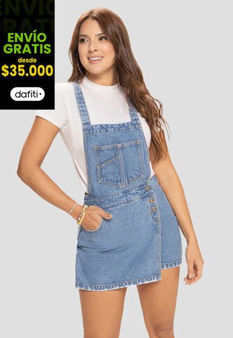 Jardinera Corta Mujer Azul Atypical 265 Atypical