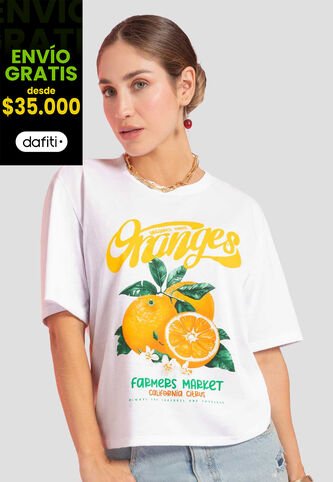 Camiseta Mujer Blanco Atypical 112485 Atypical