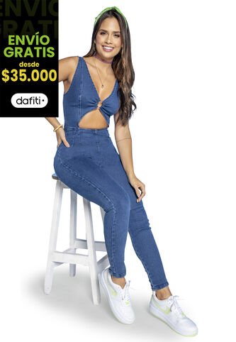 Enterizo Largo Mujer Azul Atypical 4329 Atypical