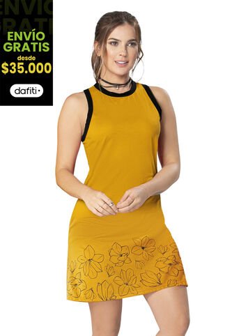 Vestido Mujer Amarillo Atypical 96792 Atypical