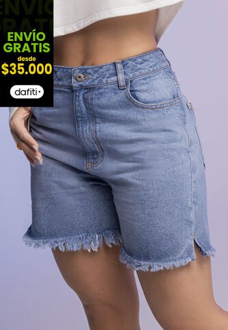 Bermuda Short Mujer Azul Atypical 955 Atypical