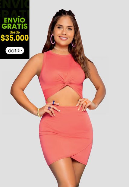 Vestido Mujer Coral Atypical 9646