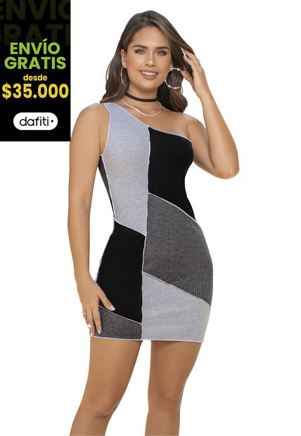 Vestido Corto Juvenil Negro Atypical 91858