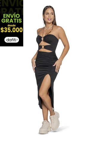 Vestido Mujer Negro Atypical 33435 Atypical