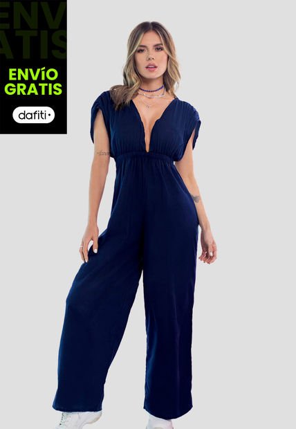 Enterizo Largo Mujer Azul Navy Atypical 89975
