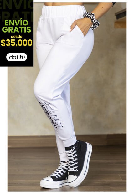 Jogger Mujer Blanco Atypical 1914