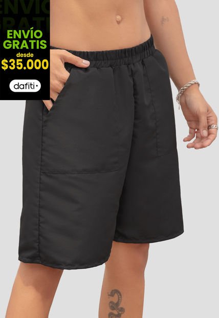 Bermuda Short Mujer Negro Atypical 106604