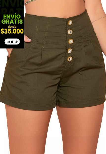 Short Mujer Verde Militar Atypical 91565
