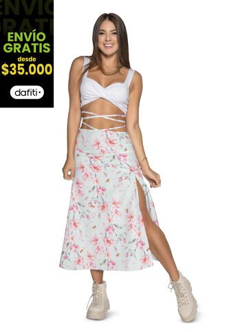 Falda Larga Mujer Estampado Atypical 16749 Atypical