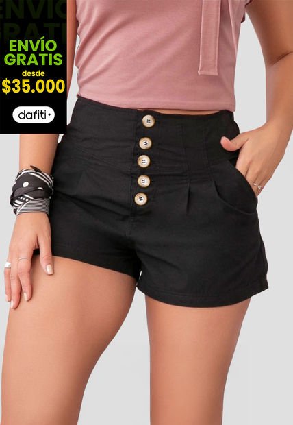 Short Mujer Negro Atypical 91565