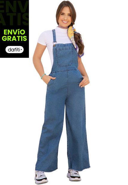 Overall Largo Mujer Azul Atypical 93579