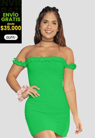 Vestido Mujer Verde Antioquia Atypical 9647 Atypical