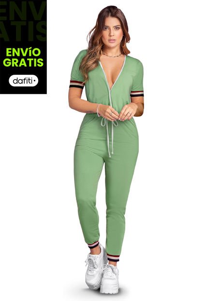 Enterizo Largo Mujer Verde Atypical 88086