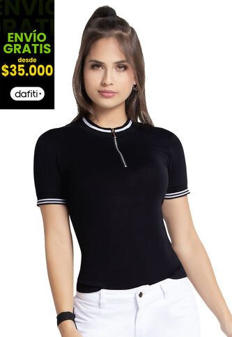 Blusa Juvenil Femenino Negro Atypical Atypical