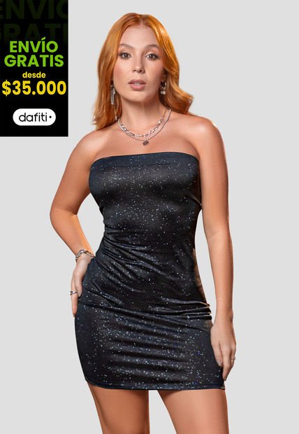 Vestido Corto Mujer Negro Atypical 105490
