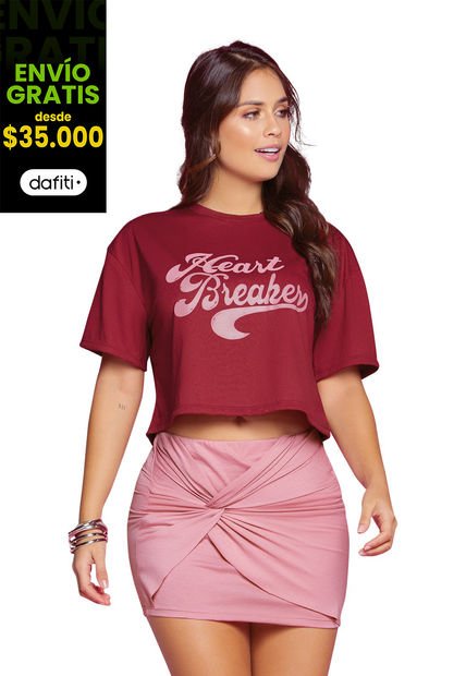 Conjunto Juvenil Bicolor - Vinotinto Atypical 87086