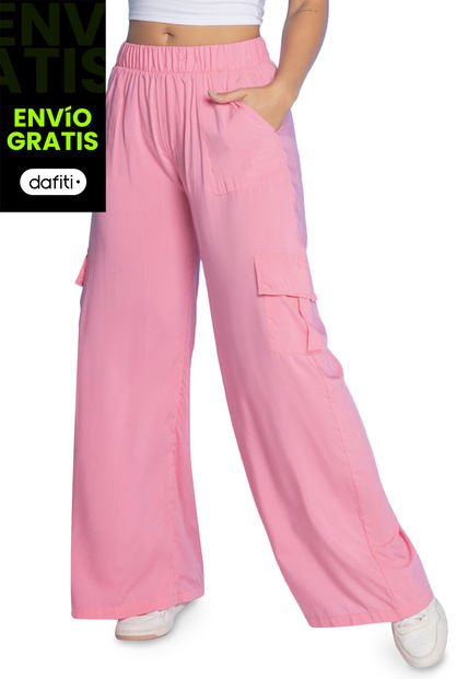 Pantalón Mujer Rosa Atypical 4337