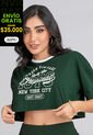 Camiseta Mujer Verde Pino Atypical 113278 de Atypical