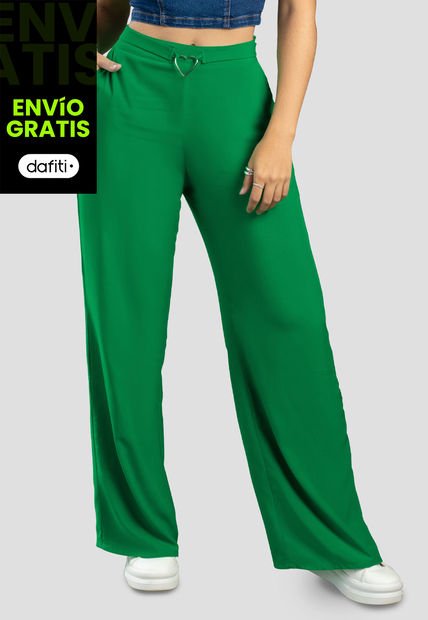 Pantalón Mujer Verde Atypical 104226