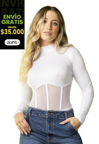 Body Mujer Blanco Atypical 7967 Atypical