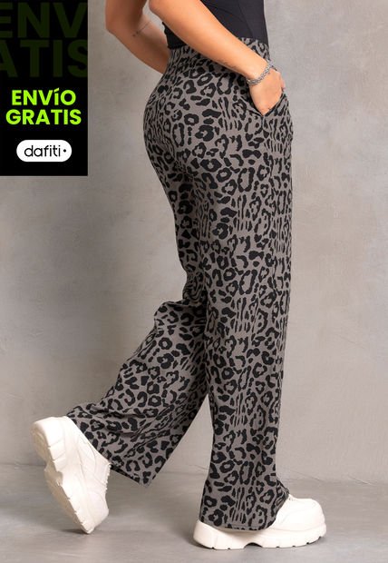 Pantalón Mujer Animal-Print Atypical 104220