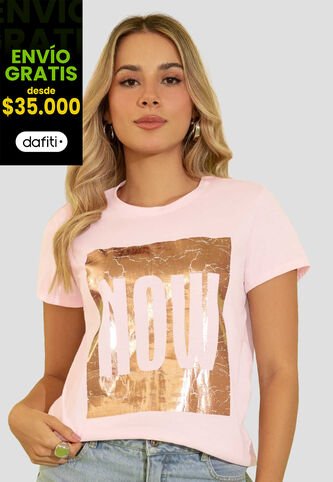 Camiseta Mujer Rosa Atypical 112601 Atypical